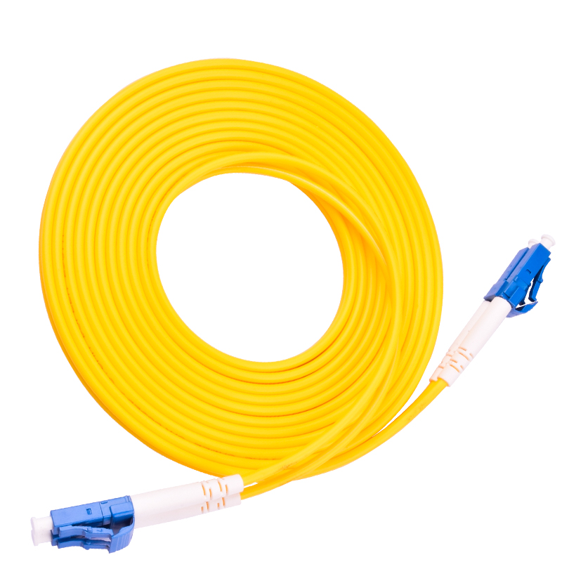 光纤跳线LC-LC 单模双芯OS2跳线UPC端面 线径3.0mm 9/125um PVC