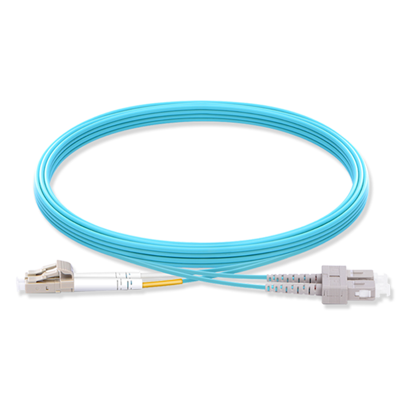 万兆光纤跳线LC-SC 多模双芯OM3跳线UPC端面 线径3.0mm 50/125um PVC